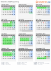 Kalender 2010 mit Ferien und Feiertagen Neuenburg
