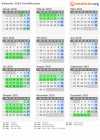 Kalender 2010 mit Ferien und Feiertagen Schaffhausen