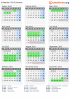 Kalender 2010 mit Ferien und Feiertagen Schwyz