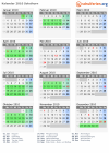 Kalender 2010 mit Ferien und Feiertagen Solothurn