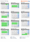 Kalender 2010 mit Ferien und Feiertagen Zug