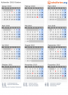Kalender 2010 mit Ferien und Feiertagen Sudan