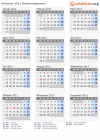 Kalender 2011 mit Ferien und Feiertagen Äquatorialguinea
