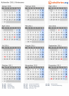 Kalender 2011 mit Ferien und Feiertagen Botsuana