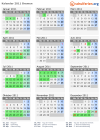 Kalender 2011 mit Ferien und Feiertagen Bremen