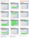 Kalender 2011 mit Ferien und Feiertagen Drente