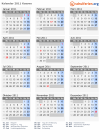Kalender 2011 mit Ferien und Feiertagen Kosovo
