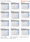 Kalender 2011 mit Ferien und Feiertagen Moldawien