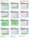 Kalender 2011 mit Ferien und Feiertagen Genf