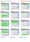 Kalender 2011 mit Ferien und Feiertagen Neuenburg