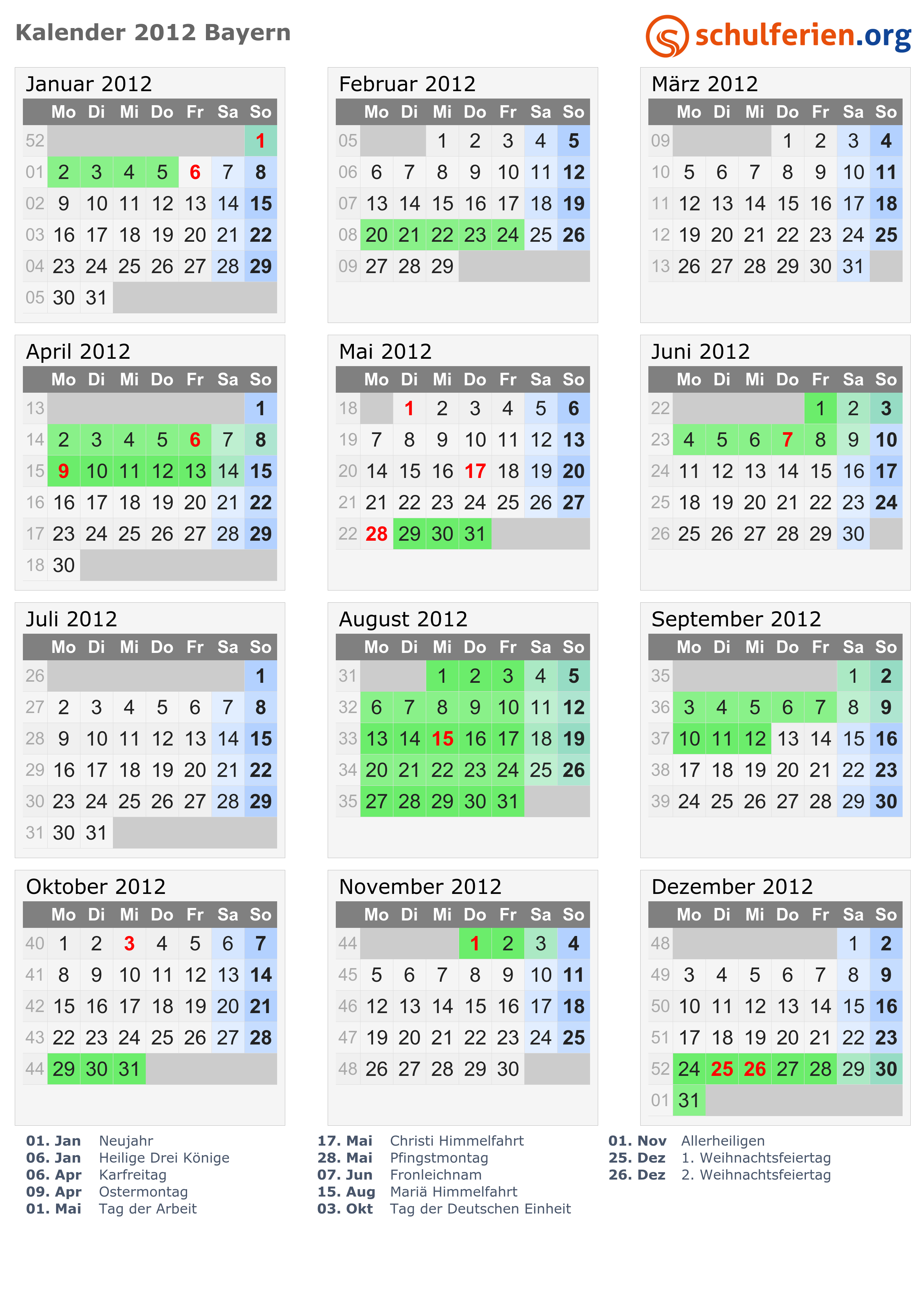ostern 2012 kalender