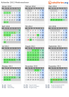 Kalender 2012 mit Ferien und Feiertagen Niedersachsen