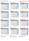 Kalender 2012 mit Ferien und Feiertagen Niger
