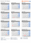 Kalender 2012 mit Ferien und Feiertagen Nigeria