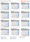 Kalender 2012 mit Ferien und Feiertagen Österreich