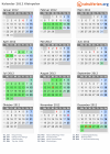 Kalender 2012 mit Ferien und Feiertagen Kleinpolen