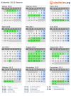 Kalender 2013 mit Ferien und Feiertagen Bayern