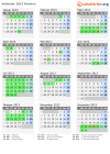 Kalender 2013 mit Ferien und Feiertagen Bremen