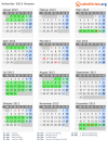 Kalender 2013 mit Ferien und Feiertagen Hessen