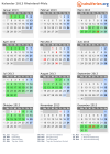 Kalender 2013 mit Ferien und Feiertagen Rheinland-Pfalz