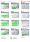 Kalender 2013 mit Ferien und Feiertagen Orléans-Tours