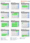 Kalender 2013 mit Ferien und Feiertagen Versailles