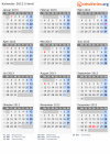 Kalender 2013 mit Ferien und Feiertagen Irland