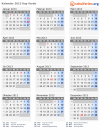 Kalender 2013 mit Ferien und Feiertagen Kap Verde