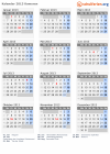 Kalender 2013 mit Ferien und Feiertagen Komoren