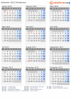 Kalender 2013 mit Ferien und Feiertagen Moldawien