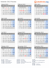 Kalender 2013 mit Ferien und Feiertagen Panama