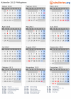 Kalender 2013 mit Ferien und Feiertagen Philippinen