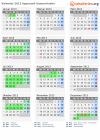 Kalender 2013 mit Ferien und Feiertagen Appenzell Ausserrhoden