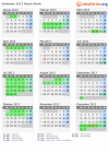 Kalender 2013 mit Ferien und Feiertagen Basel-Stadt
