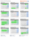 Kalender 2013 mit Ferien und Feiertagen Neuenburg