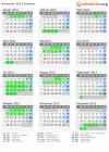 Kalender 2013 mit Ferien und Feiertagen Schwyz