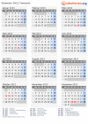 Kalender 2013 mit Ferien und Feiertagen Tansania