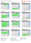 Kalender 2014 mit Ferien und Feiertagen Graubünden