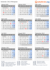 Kalender 2015 mit Ferien und Feiertagen Äthiopien