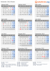 Kalender 2015 mit Ferien und Feiertagen Benin