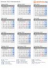 Kalender 2015 mit Ferien und Feiertagen Elfenbeinküste