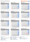 Kalender 2015 mit Ferien und Feiertagen Guyana