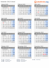 Kalender 2015 mit Ferien und Feiertagen Irland