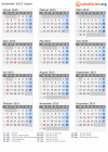 Kalender 2015 mit Ferien und Feiertagen Japan