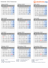 Kalender 2015 mit Ferien und Feiertagen Komoren