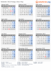 Kalender 2015 mit Ferien und Feiertagen Kongo, Dem. Rep.