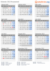 Kalender 2015 mit Ferien und Feiertagen Neuseeland