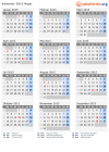 Kalender 2015 mit Ferien und Feiertagen Niger