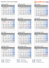 Kalender 2015 mit Ferien und Feiertagen Norwegen