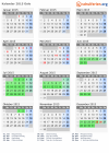 Kalender 2015 mit Ferien und Feiertagen Oslo